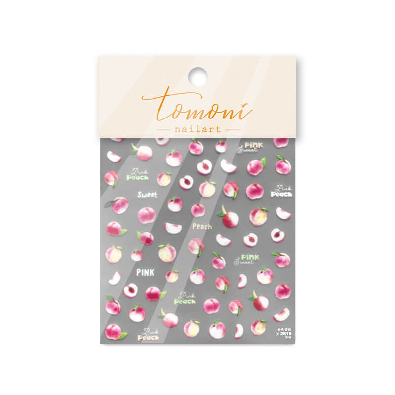 peach nail art sticker