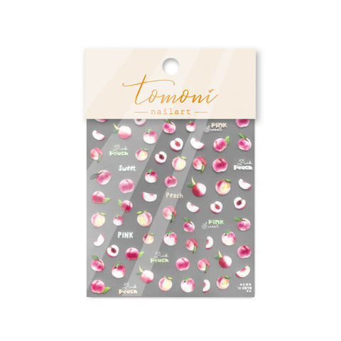 peach nail art sticker