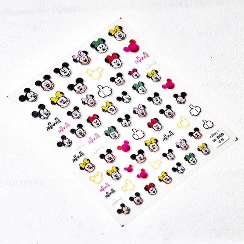 disney nail sticker, nail decal, mickey nail sticker