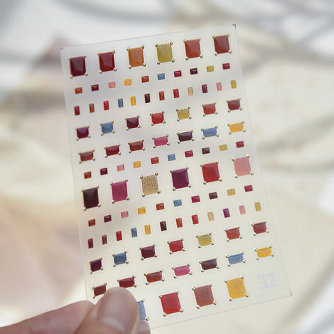 Translucent Plaid Nail Stickers | Sweet Winter Nail Art Decals - to5996 variant image