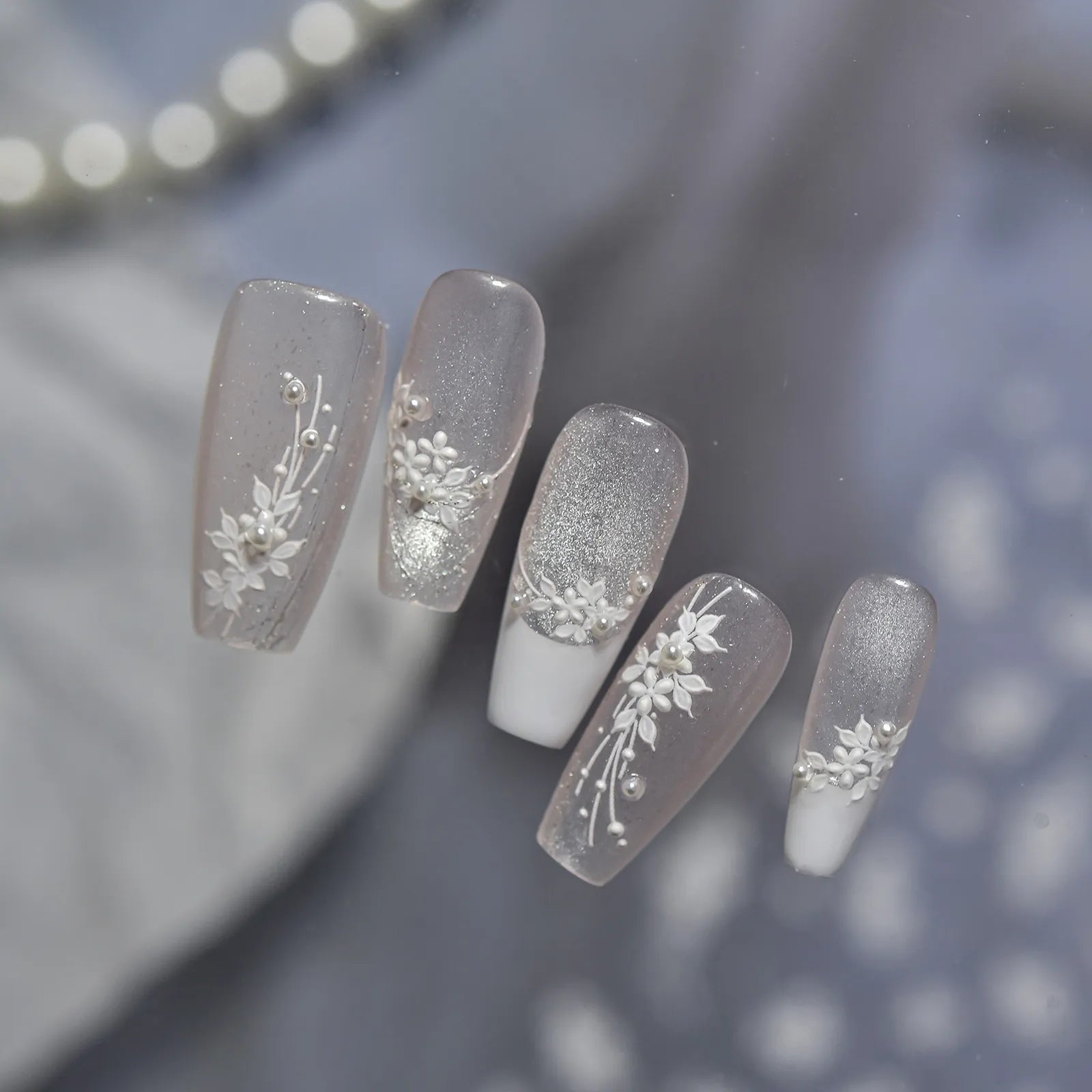 Vine Flower Nail Stickers - nail art product image 3