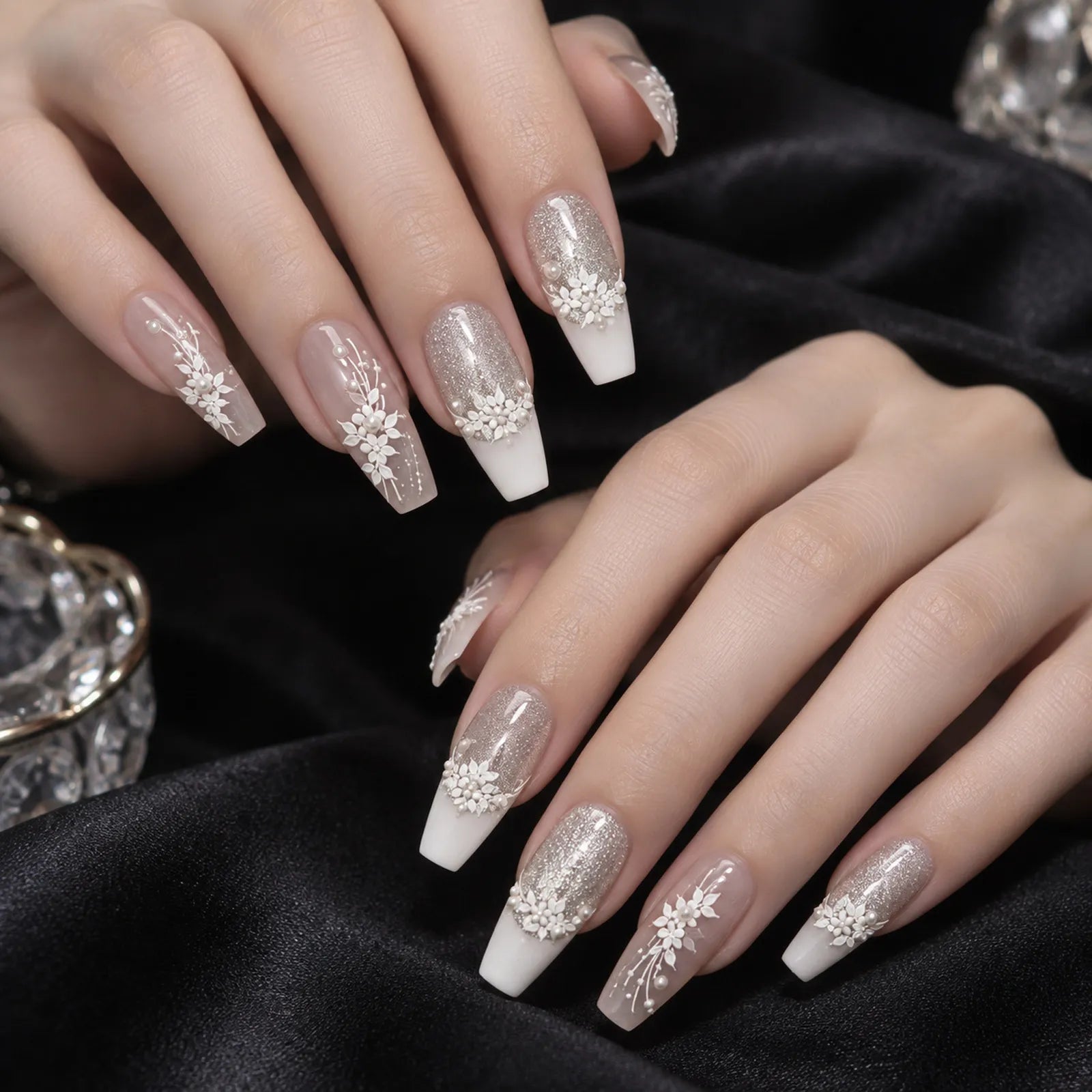 Vine Flower Nail Stickers - nail art product image 4