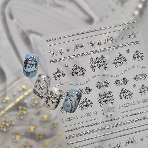 Vintage Cross Nail Stickers | Dark Grunge Nail Art Decals - image 5