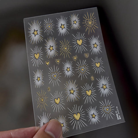 to5945-gold Vintage Cross Nail Stickers variant image - Tomoni Nail Art