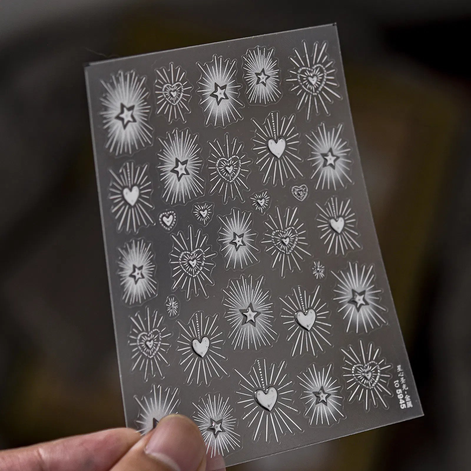 to5945-silver Vintage Cross Nail Stickers variant image - Tomoni Nail Art