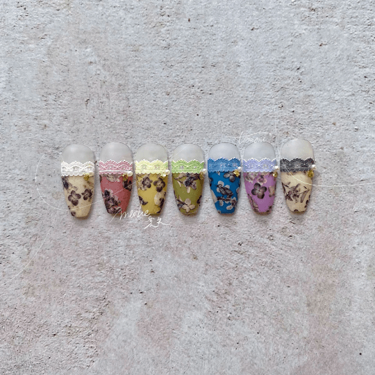 Lace Nail stickers, 5D Embossed Lace Nail Decals, Lace Nail Wraps, Nail Designer Art, Nail Decal Art, DIY Nails - Miss Fairy Nails