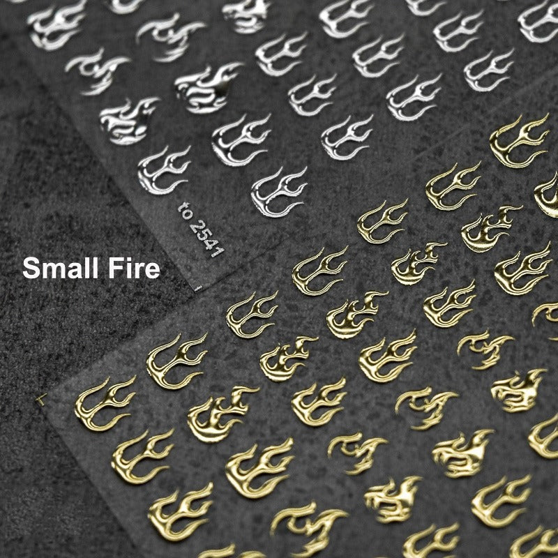 gold nail decals