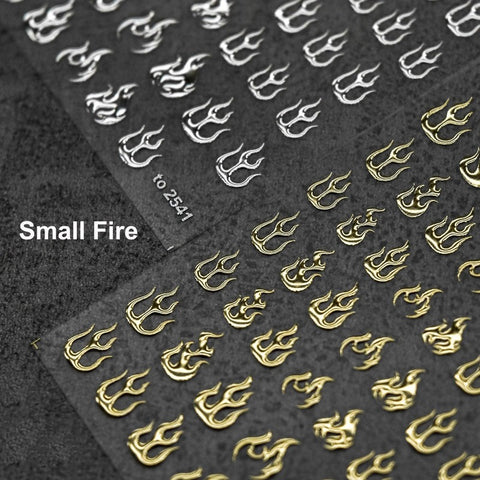 gold nail decals