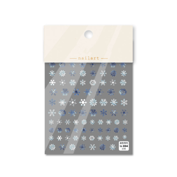 winter snowflake nail decal