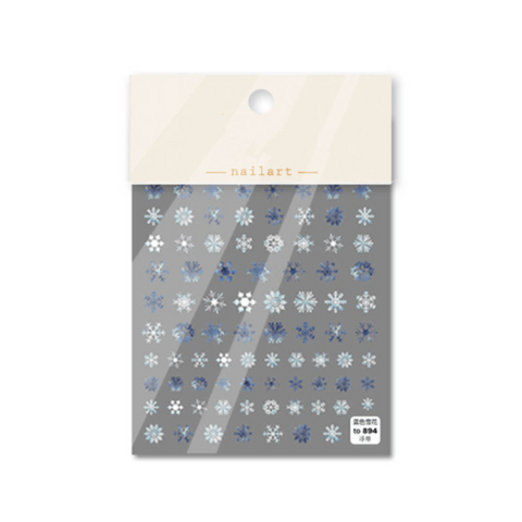winter snowflake nail decal