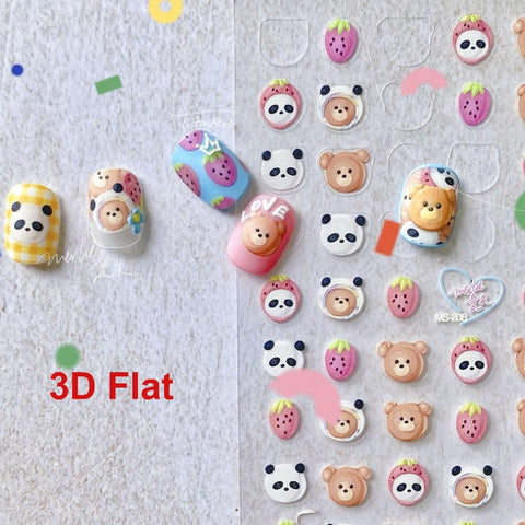 cute animal nail stickers