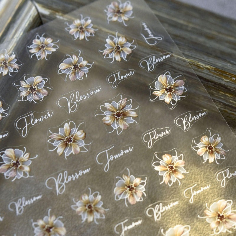 bloosom flower nail decal