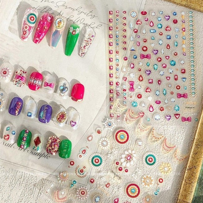 boho nail stickers and boho nail design