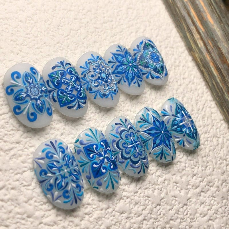 Boho Nail Stickers, Boho Nail Decals, Bohemia Nail Art,5D Embossed, Nail Art Decal, Bohemia, DIY Nails - #nail stickers#
