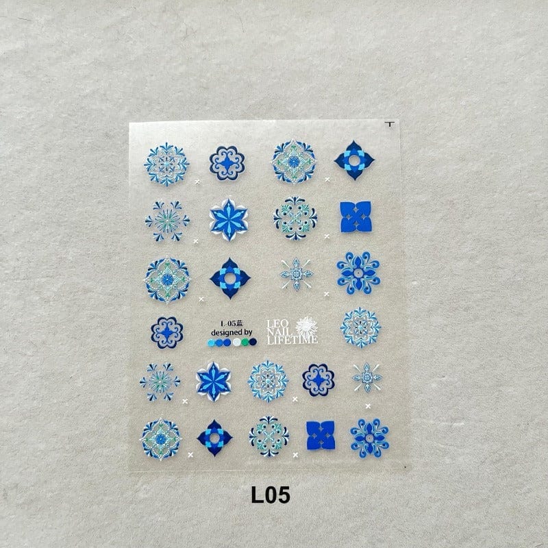 Boho Nail Stickers, Boho Nail Decals, Bohemia Nail Art,5D Embossed, Nail Art Decal, Bohemia, DIY Nails - #nail stickers#