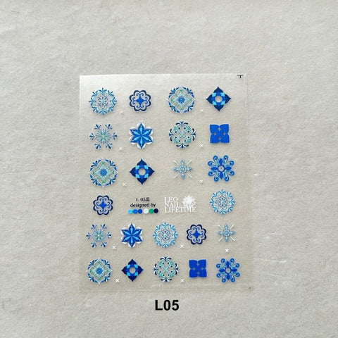 Boho Nail Stickers, Boho Nail Decals, Bohemia Nail Art,5D Embossed, Nail Art Decal, Bohemia, DIY Nails - #nail stickers#