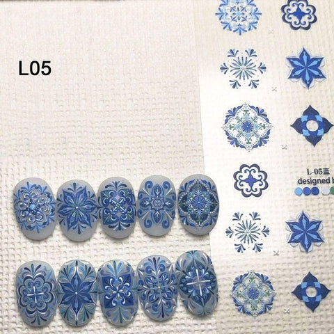 Boho Nail Stickers, Boho Nail Decals, Bohemia Nail Art,5D Embossed, Nail Art Decal, Bohemia, DIY Nails - #nail stickers#