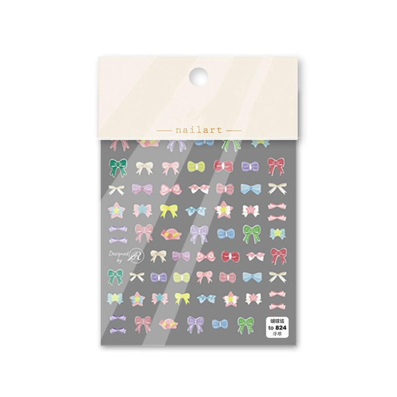 bowknot nail stickers tomoni nail sticker