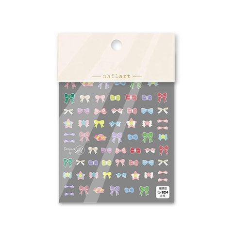 bowknot nail stickers tomoni nail sticker