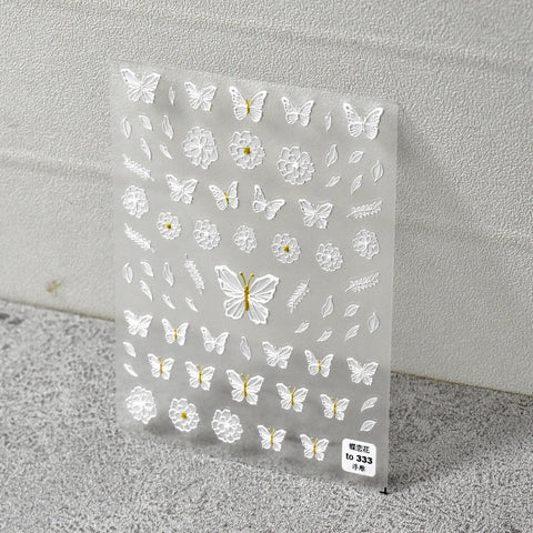 aesthetic butterfly nail stickers