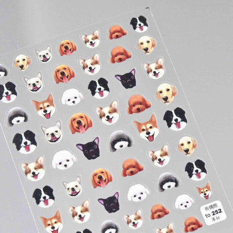 3d dog nail decals