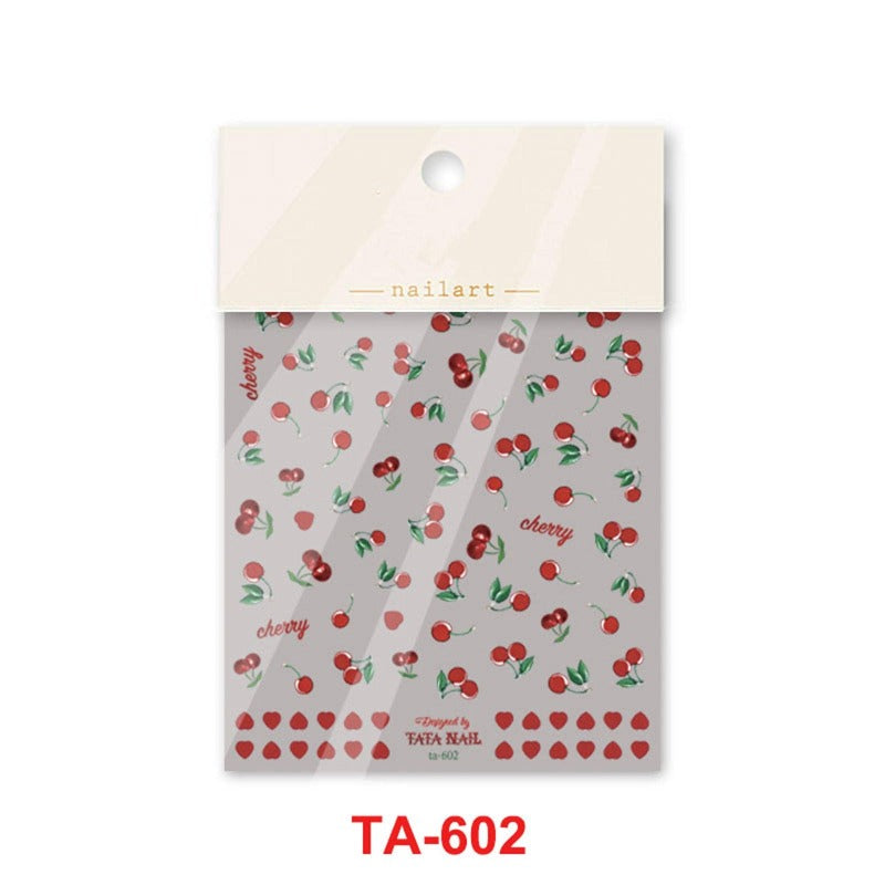 cherry nail decal sticker