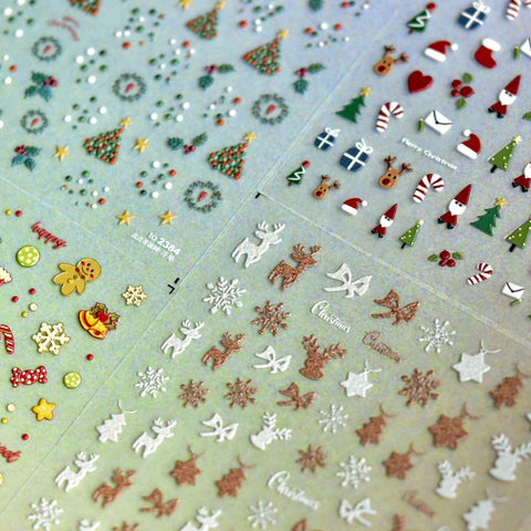 christmas nail sticker set