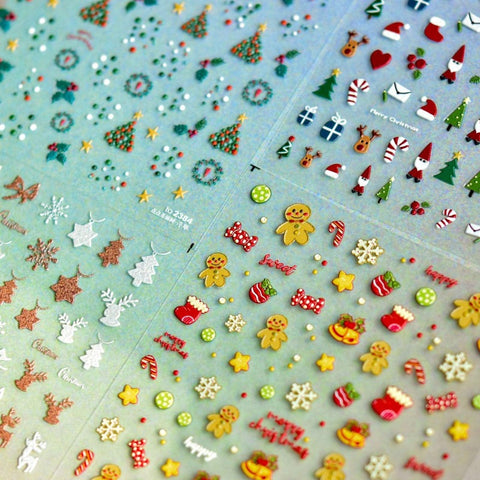christmas nail stickers