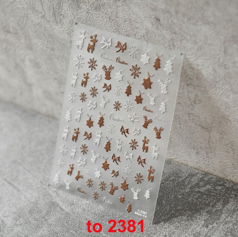 christmas nail art sticker