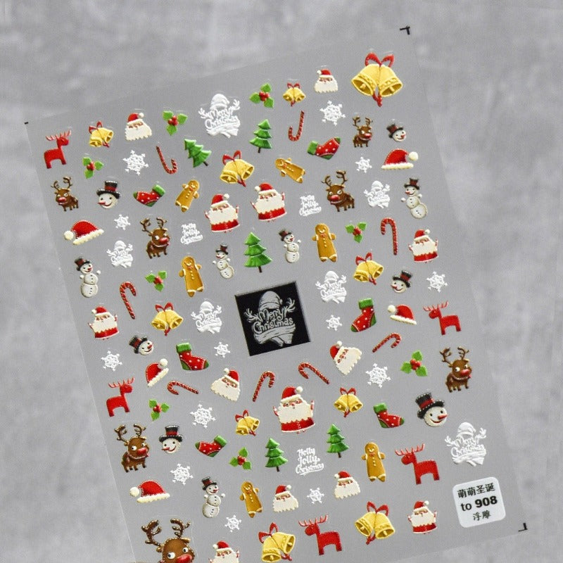 christmas nail sticker