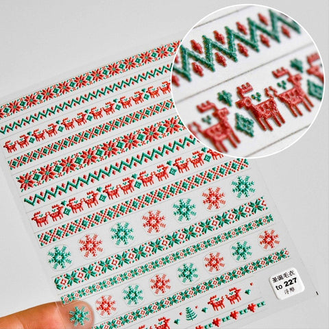 christmas nail sticker