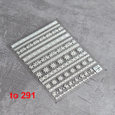 white christmas sweater nail decal