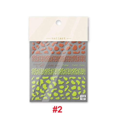 cow design nail sticker