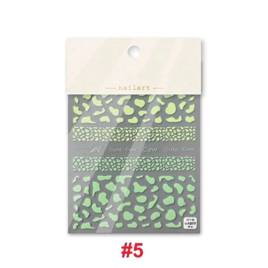cow nail decal sticker