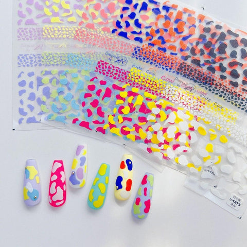 cow nail stickers