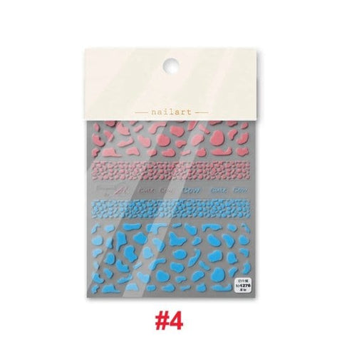 cow pattern nail decal 