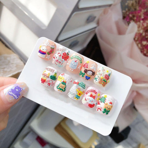 kawaii christmas naili design