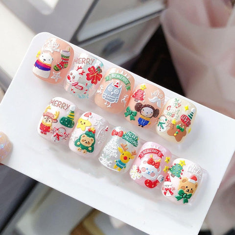 cute christmas nail design