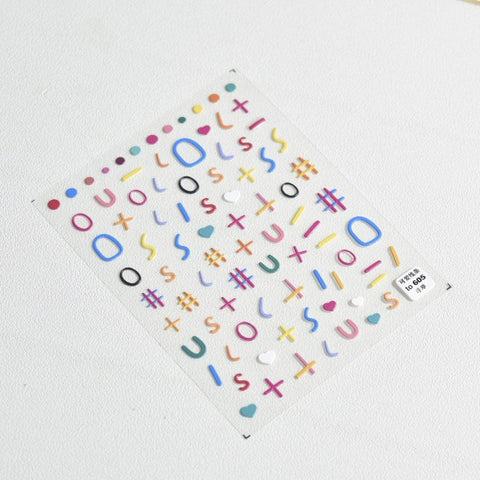 cute symbol nail sticker