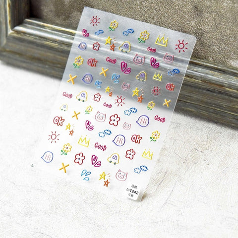 kawaii nail stickers
