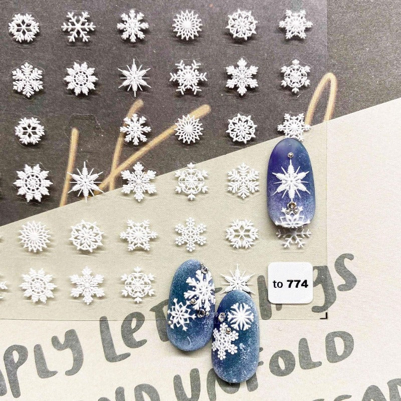 snowflake nail sticker