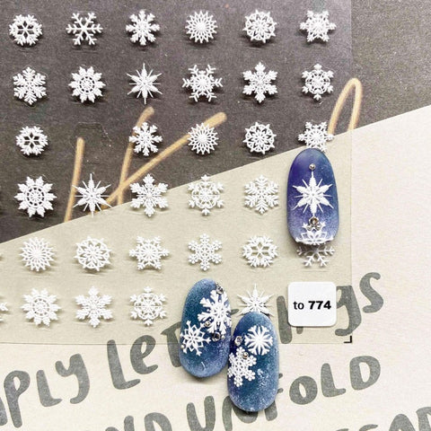 snowflake nail sticker