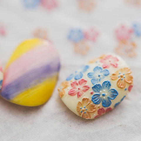 Flower Nail Stickers, Flower Nail Decals, Nail Decal Art, 5D Embossed Nail Stickers, DIY Nails - Miss Fairy Nails