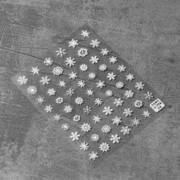 winter snowflake nail sticker
