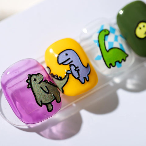 dinosaure nail decals