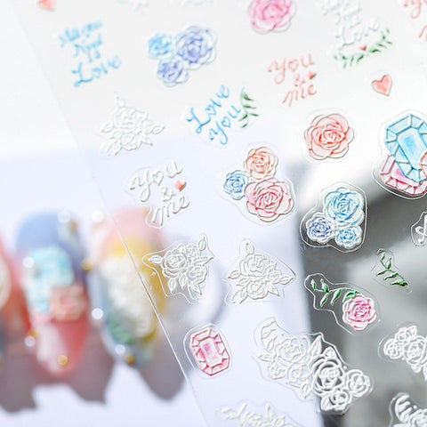 aesthetic floral decal