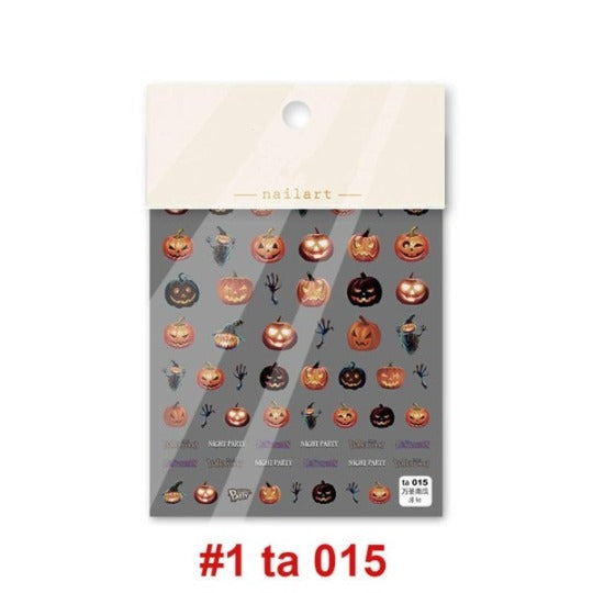 halloween pumpkin naiil decal