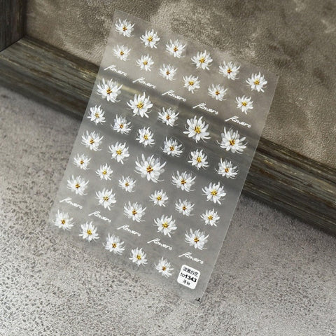 Flower Naiil Stickers, Flower Nail Decals, 3D Nail Stickers, Nail Art, DIY Nails - Miss Fairy Nails