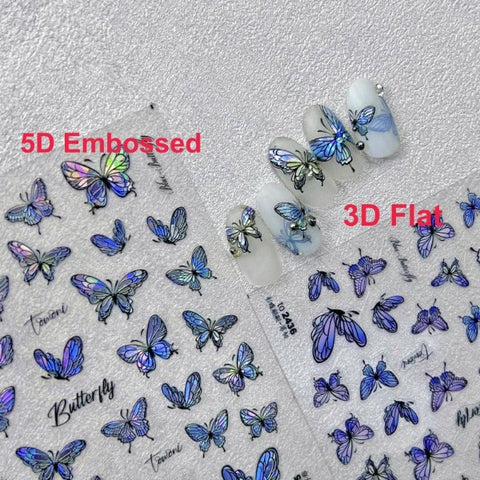 butterfly design nail sticker