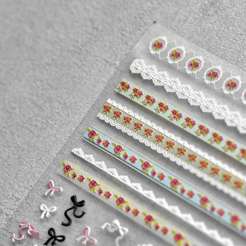 flower lace nail sticker